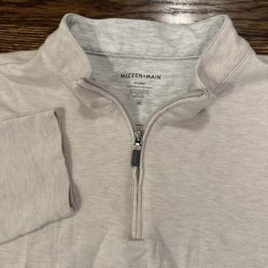 Mizzen Main Fairway Cream  1/4 Zip Performance Golf Pullover Mens 2XL